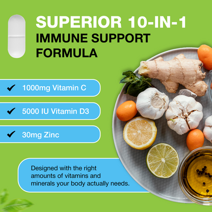 10 in 1 Immune System Defense and Support Supplement